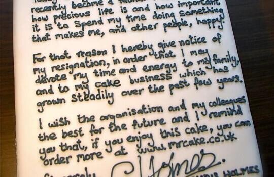 Tortára írta a felmondólevelét