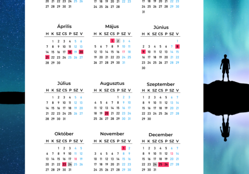 Munkaidőnaptár 2025