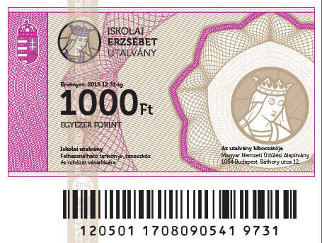 Iskolai Erzsébet-utalvány