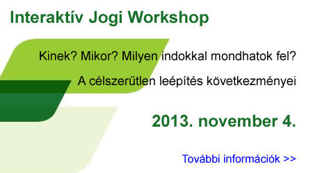 Interaktív Jogi Workshop - A felmondás