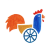 Vaskakas Bábszínház logo